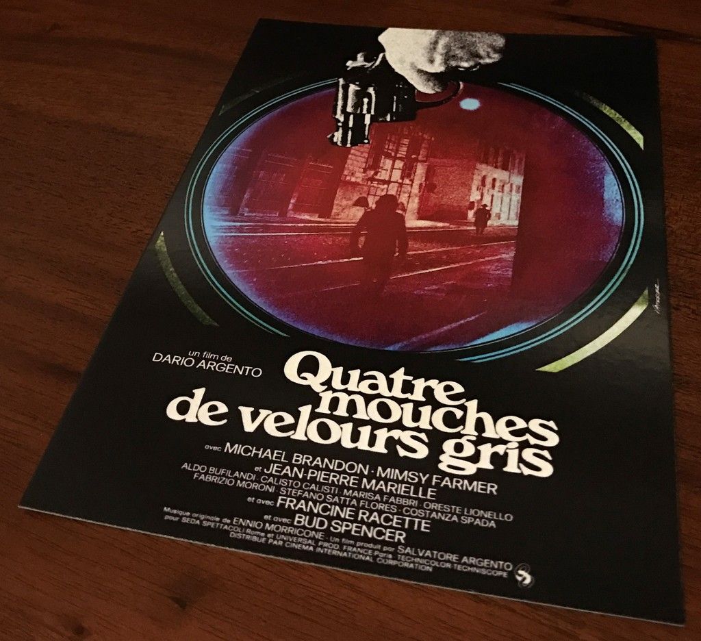 Cuatro moscas sobre terciopelo gris (Quattro mosche di velluto grigio, Darío Argento, 1971) Cuatro moscas sobre terciopelo gris (Quattro mosche di velluto grigio, Darío Argento, 1971)